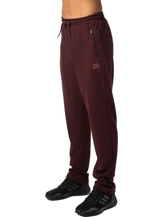 Sweatpants with Elastic Burgundy