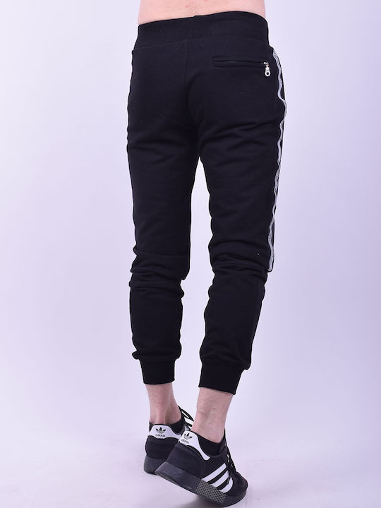 Paco & Co Men's Sweatpants with Rubber Black