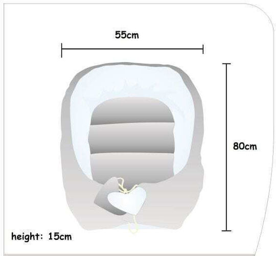 Tuttolina Baby-Kissen Nest Savanna Beige 55x80cm