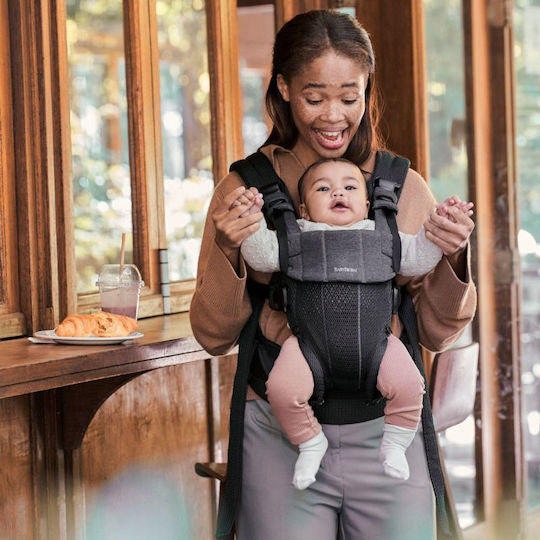 BabyBjorn Classic Carrier Harmony 3D Mesh Black with Maximum Weight 15kg