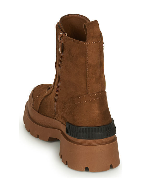Stiefeletten Damen Camel