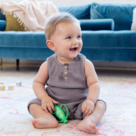 Infantino Lil' Nibble Pea Silicone Teething Ring for 0 m+