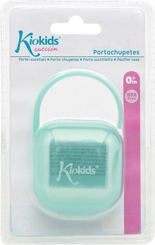 Kiokids Pacifiers Accessories Case with Beads Plastic Blue