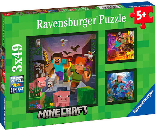 Παιδικό Puzzle Minecraft Biomes για 5+ Ετών 147pcs Ravensburger