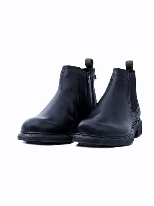 Ghete Barbati Chelsea Din Piele Anatomic Negru