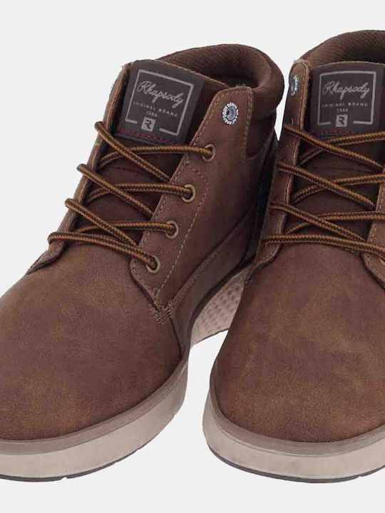 Suede Ανδρικά Μποτάκια Cognac