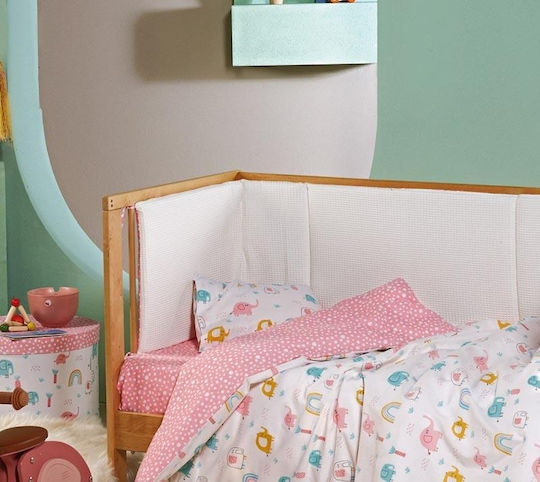 Kentia Duvet Crib Cotton Fanty White 100x140cm