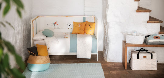 Petit Praia Perne Decorative pentru Pătuț Family Galben 2buc