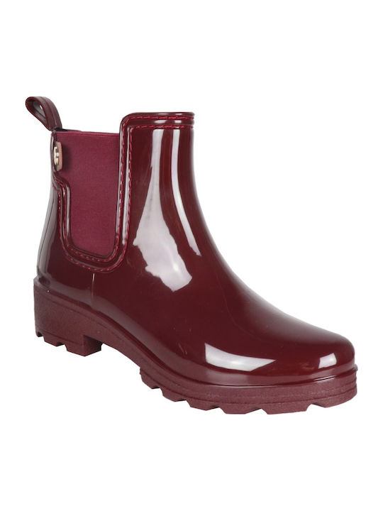 Women's Short Wellies Burgundy