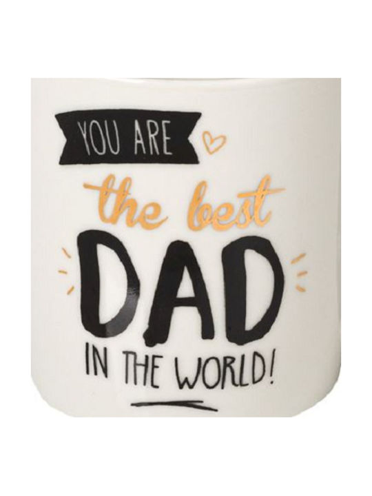 Best Dad In The World Tasse aus Porzellan Weiß 345ml 1Stück