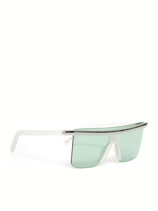 Kenzo Herren Sonnenbrille mit Gray Kunststoff Gestell und Grün Linse KZ40003 I 26V