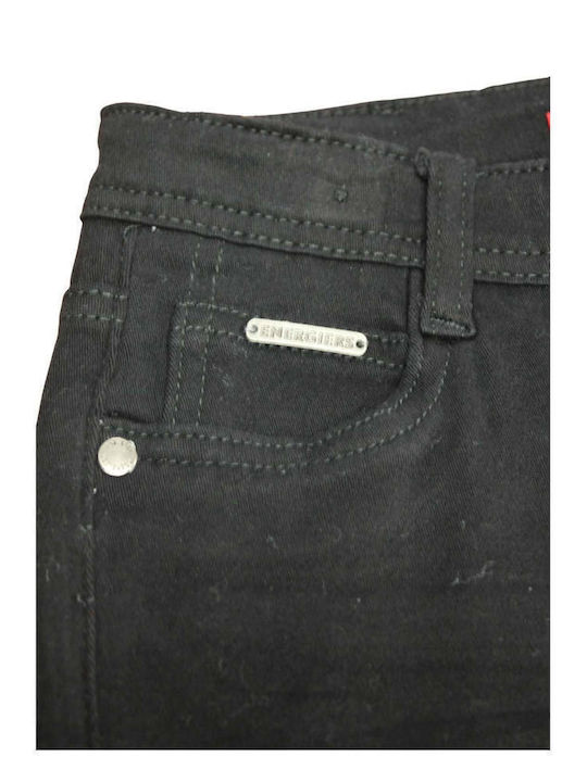 Kinder Schlaghose Stoff Schwarz