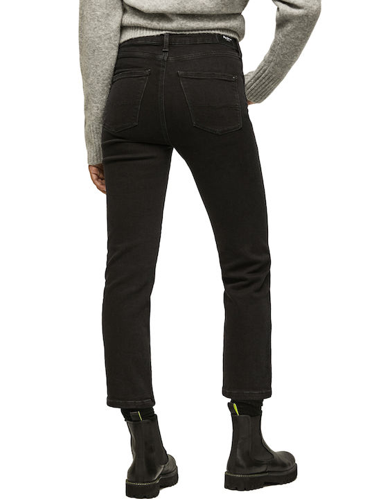 Pepe Jeans Dion 7/8 Women's Jean Trousers in Slim Fit Black