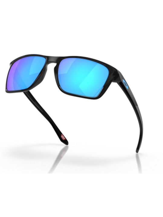 Oakley Sylas Men's Sunglasses with Black Plastic Frame and Blue Mirror Lens OO9448-24