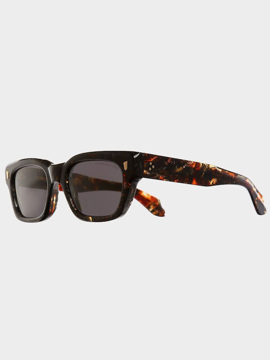 Unisex Sonnenbrille mit Braun Kunststoff Gestell und Gray Linse