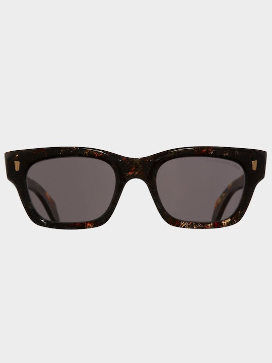 Unisex Sonnenbrille mit Braun Kunststoff Gestell und Gray Linse