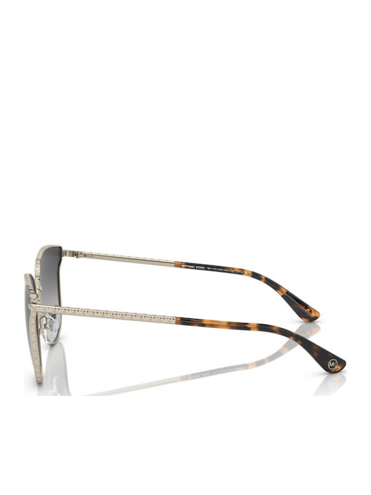 Michael Kors Salt Lake City Women's Sunglasses with Gold Metal Frame and Gray Gradient Lens MK1120 10148G