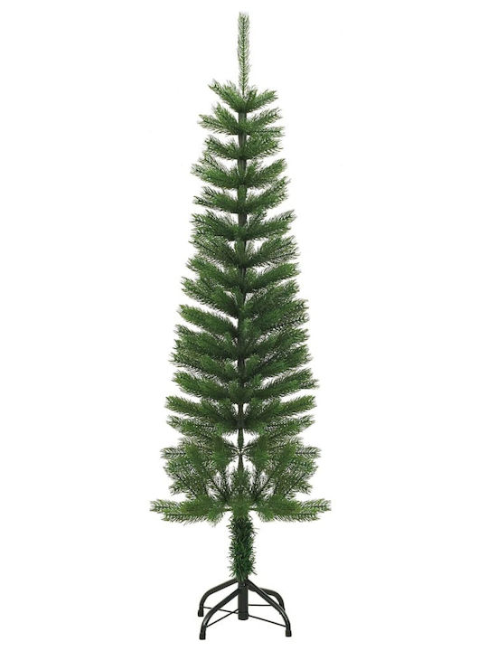 Christmas Slim Green Tree with Metallic Base H150cm