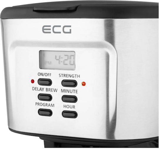 ECG KP 2125 Καφετιέρα Φίλτρου 900W Silver