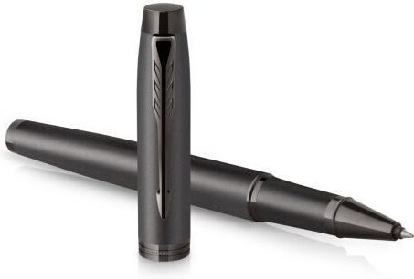 Parker IM Monochrome Pen Set Rollerball made of Steel Titanium in a case