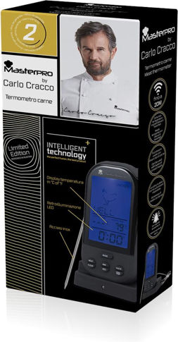 Bergner Carlo Cracco Wireless Дигитален Термометър за храна Готвене с игла 0°C / +250°C