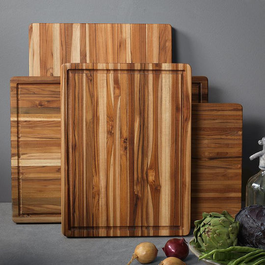 TeakHaus Essential Wooden Serving Platter 40x27.4x1.4cm