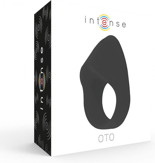 Intense Oto Vibrating Ring Cock Silicone Black D-221065