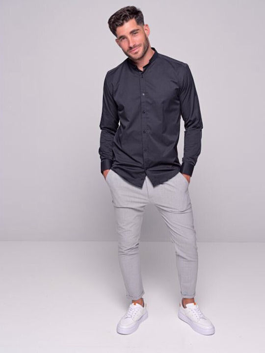 Hernando Long-sleeved Denim Shirt Black
