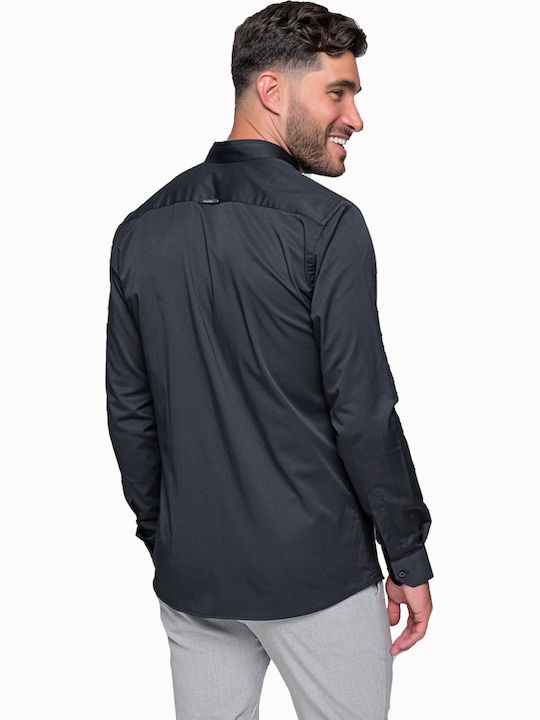 Hernando Long-sleeved Denim Shirt Black