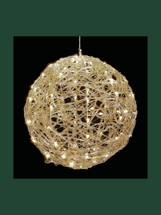 Lianos Illuminated Christmas Plastic Figure Ball White Length 50cm