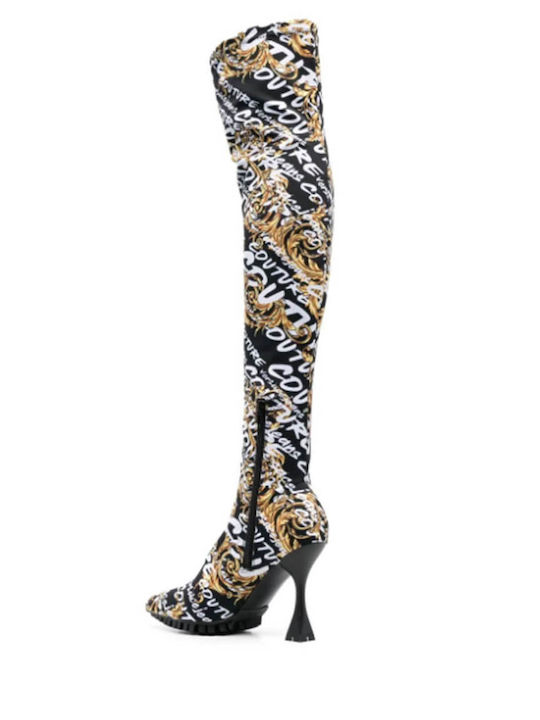 Leder Damenstiefel Schwarz