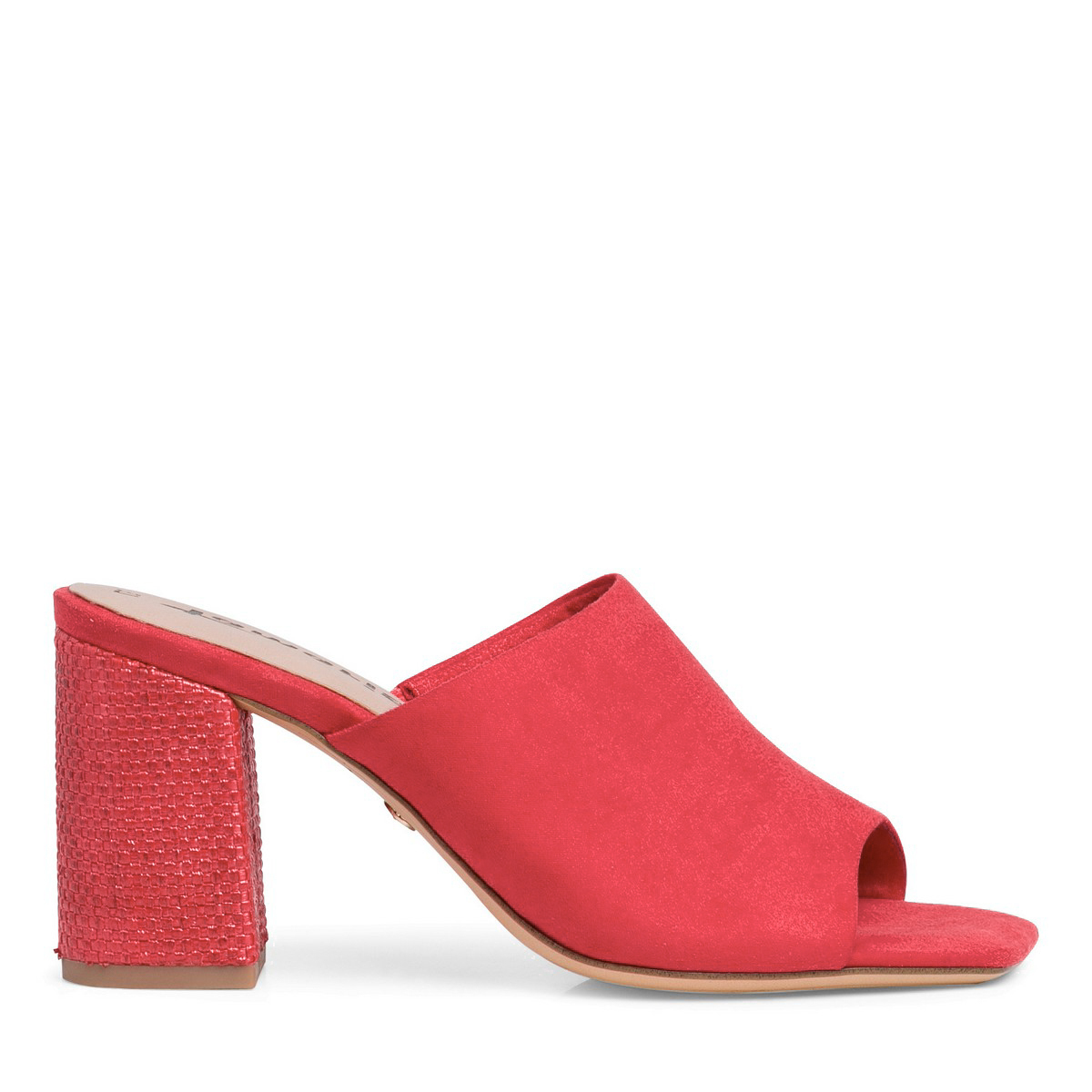 Tamaris Mules με Χοντρό Ψηλό Τακούνι Rasberry 1-27244-38-505