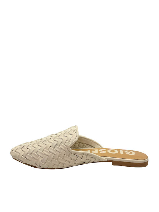 Houma Flat Δερμάτινα Mules Πάγου