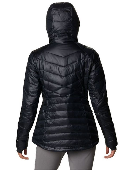 Columbia Joy Peak Women's Short Puffer Jacket for Winter with Hood Black