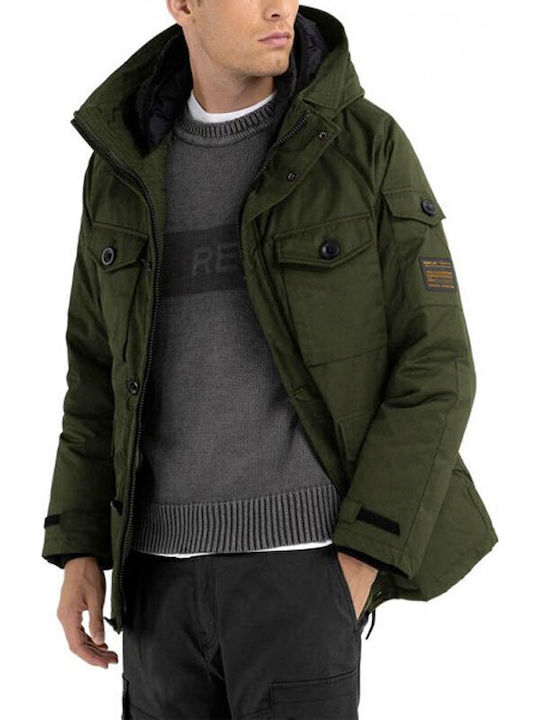 Winter Jacke Khaki