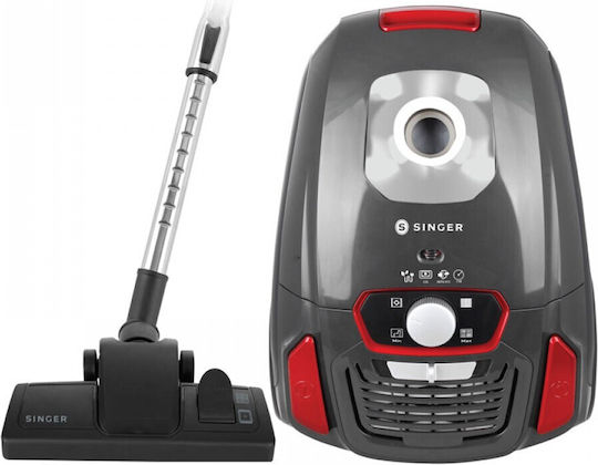 Singer VC-206030 Staubsauger 600W Eingetütet 3.5Es Gray