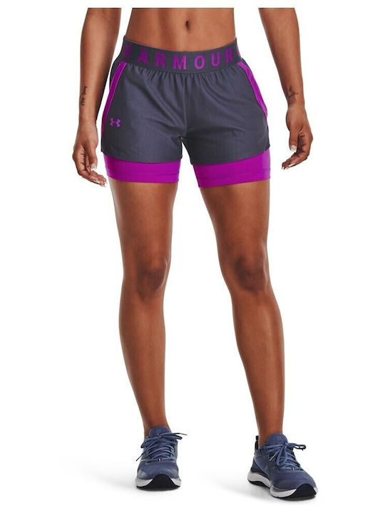 Play Up 2-in-1 Women's Sport Shorts Gray