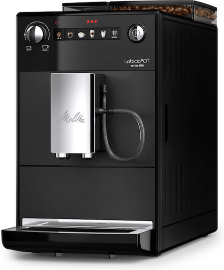 Melitta Latticia OT Automatic Espresso Coffee Machine 1450W Pressure 15bar with Grinder Frosted Black F30/0-100