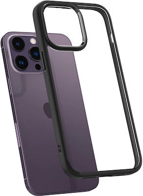 Spigen Crystal Hybrid Back Cover Πλαστικό Ανθεκτική Matte Black (iPhone 14 Pro Max)