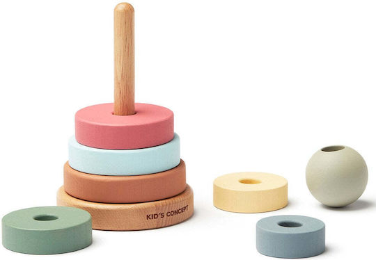 Kids Concept Stacking Toy Stacking Pyramid made of Wood for 12++ Months