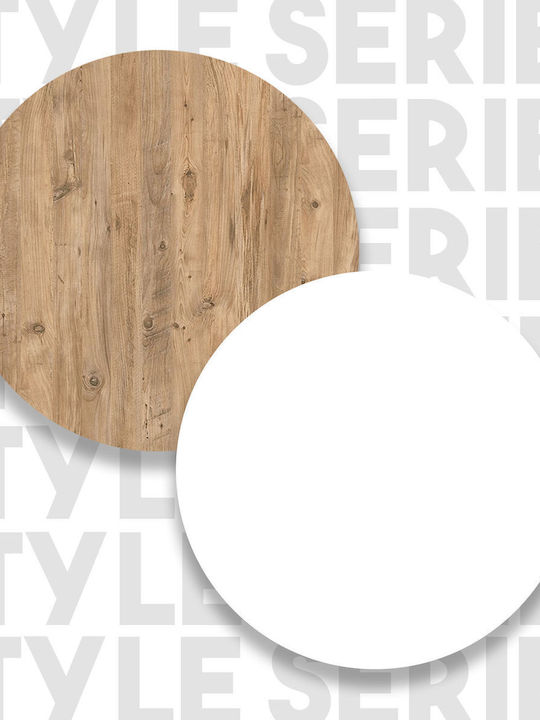 Cocenza Tisch Bar Holz Natural - White 120x51x101cm