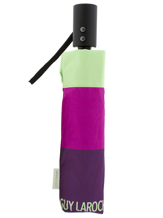 Guy Laroche Automatic Umbrella Compact Purple/Green