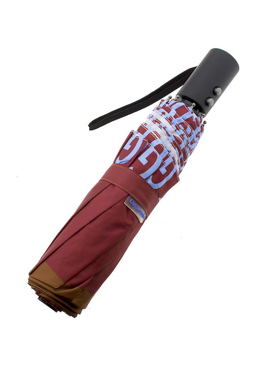 Guy Laroche Automat Umbrelă de ploaie Compact Ciel/Brown/Red
