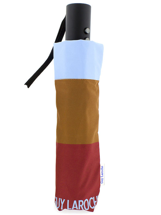 Guy Laroche Regenschirm Kompakt Ciel/Brown/Red