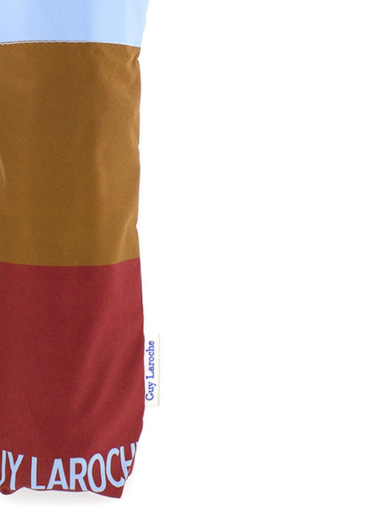 Guy Laroche Automat Umbrelă de ploaie Compact Ciel/Brown/Red