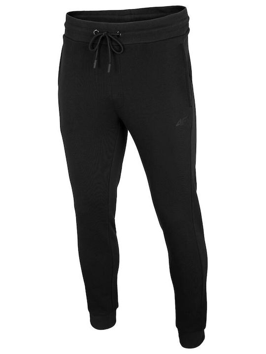 4F Men's Sweatpants with Rubber Black