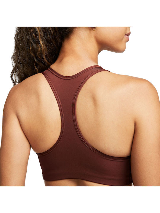 Swoosh Women's Sports Bra without Padding Dark Pony