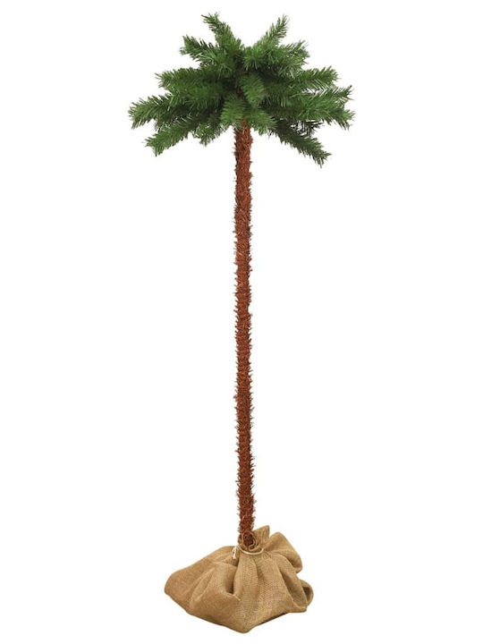 Christmas Green Tree with Trunk Base, Built in Branches and LED Lighting H180pcs