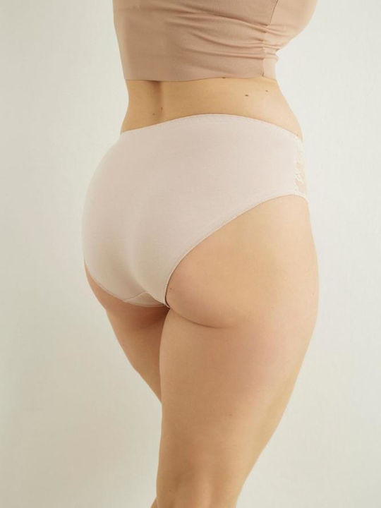 Mia Femeie Slip cu Dantelă Bej
