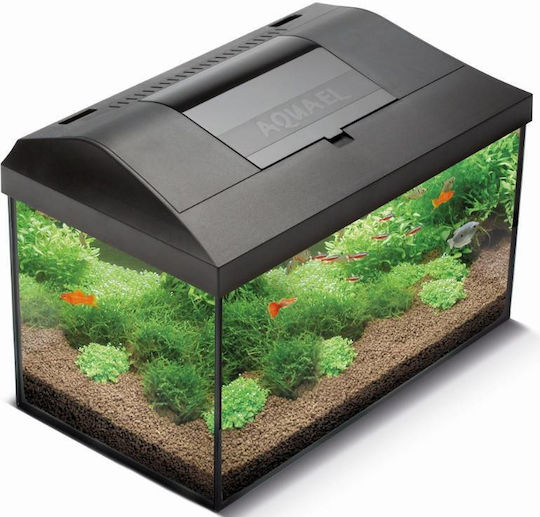 Aquael Leddy Day & Night 60 Fish Aquarium Capacity 54lt with Lighting, Heater, Filter and 60x30x30cm Black